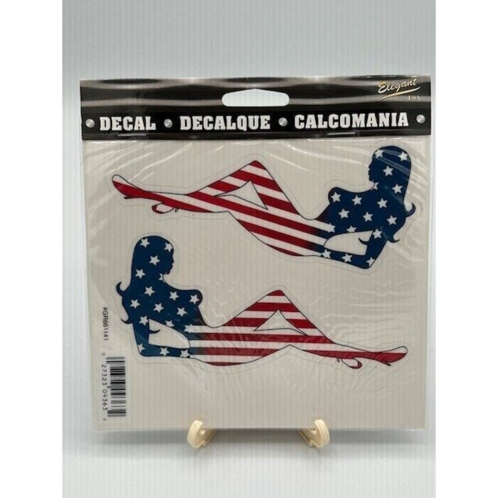 American Girl Decal USA US Flag Sexy Car Vinyl Sticker Window Mudflap